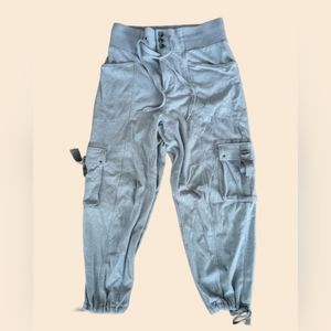 Free People Size Small Blue Cargo Joggers Sweatpants track pants